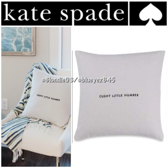 Kate Spade “Cushy little number” decorative throw pillow - Picture 1 of 3